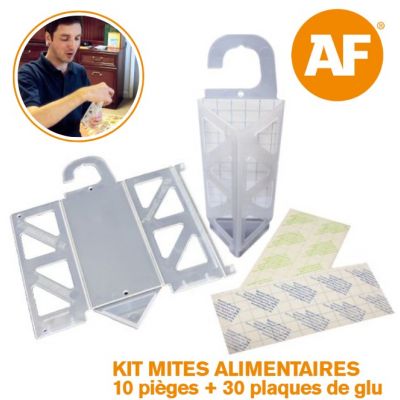 AF® 1/2 DIAMOND KIT MITES ALIMENTAIRES (PLODIA EPHESTIA) 10 PIÈGES + 30 PLAQUES DE GLU