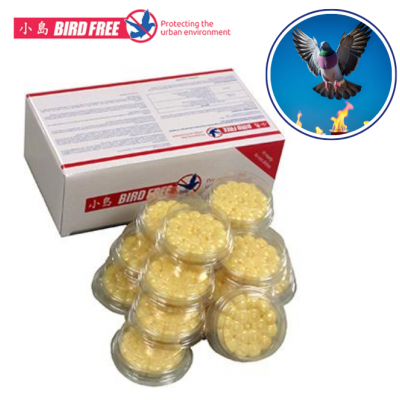 BIRD FREE™ COUPELLES DE GEL RÉPULSIF PIGEONS / ANTI OISEAUX  (x15)