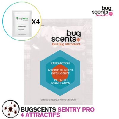 BUGSCENTS SENTRY PRO ATTRACTIF PUNAISES DE LITS 2.4g (x4)