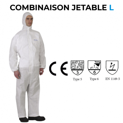 COMBINAISONS JETABLES BASICLEAN CONFORT T3/L (X10)