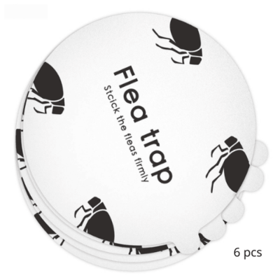 PLAQUES DE GLU POUR PIÈGE À PUCES  (x6)