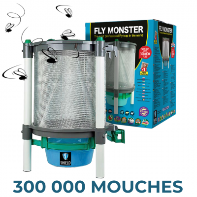 FLY-IN MONSTER PIÈGE À MOUCHES CAPACITÉ 30 000 MOUCHES (x1) - À VENIR