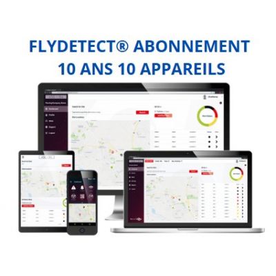 FLYDETECT® DEIV CONNECTÉ ABONNEMENT POUR 10 ANS  POUR 10 APPAREILS