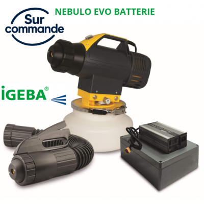 IGEBA NÉBULO EVO BATTERIE 4L GÉNÉRATEUR DE BROUILLARD À FROID SUR BATTERIE SUR COMMANDE