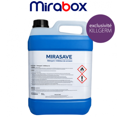 MIRASAVE - LIQUIDE DE CONSERVATION POUR MIRABOX BIDON DE 5L (x4) PRÉ COMMANDE