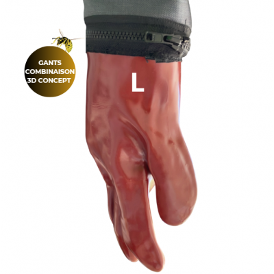 GANTS DE RECHANGE (L) POUR COMBINAISON GUÊPES FRELONS 3D CONCEPT