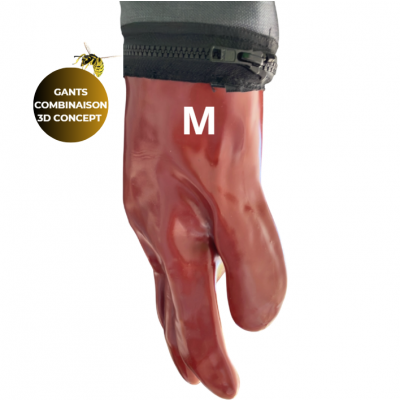 GANTS DE RECHANGE (M) POUR COMBINAISON GUÊPES FRELONS 3D CONCEPT