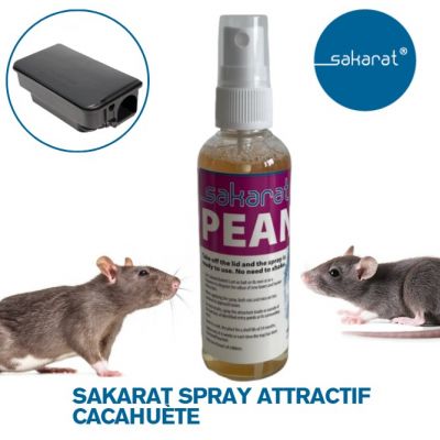 SAKARAT® RODENT LURE SPRAY ATTRACTIF RONGEURS CACAHUÈTE (x1)